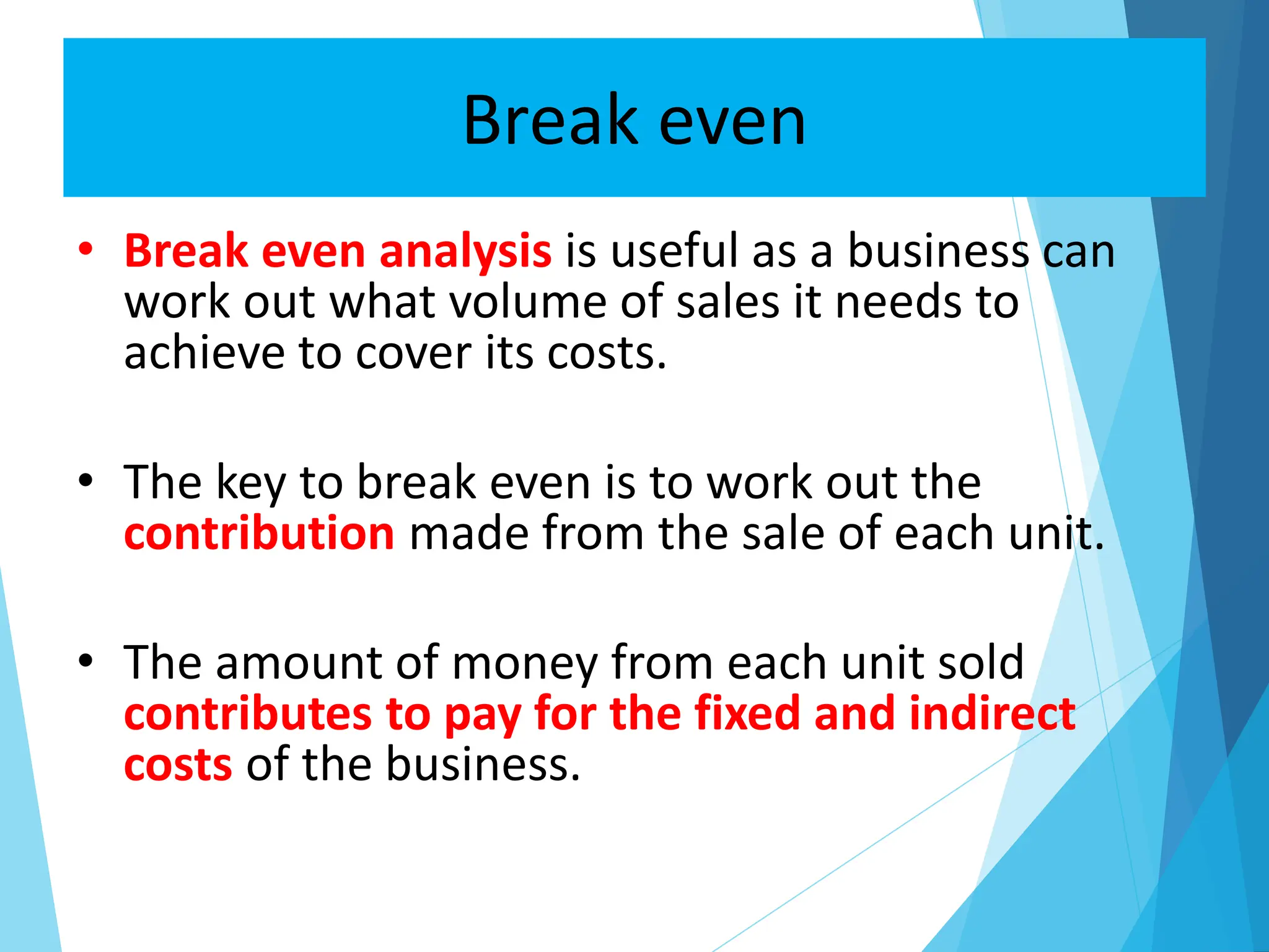 3.3 Breakeven Analysis business management.pdf