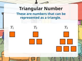 Teaching lesson about Square Numbers and Triangular Numbers | PPTX