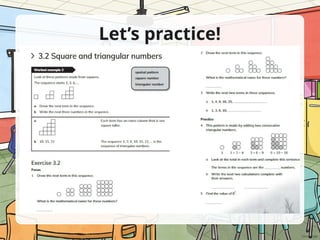 Lesson Triangular Numbers Teaching lesson about Square Numbers and Triangular Numbers | PPTX