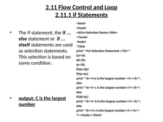 ep-5, control flow statements (ifelseif, forwhilebreak... web essentials - simple message flow and loo.pptx