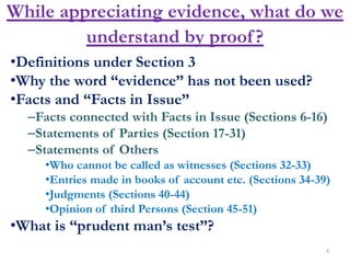 Evidentiary Presumptions : Onus and Burden of Proof and Principles of ...