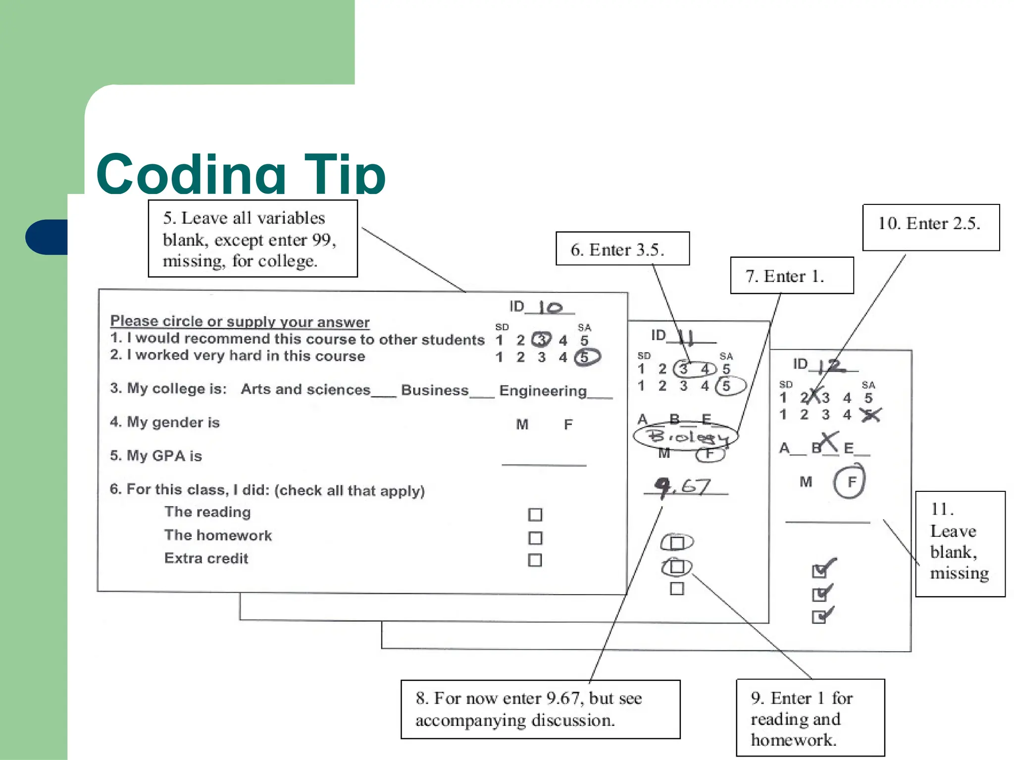 Coding Tip
 
