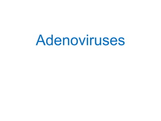 Adenoviruses
 