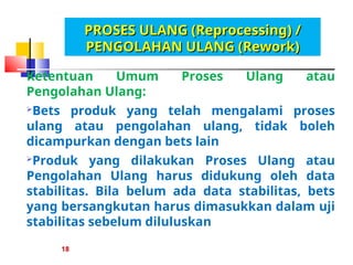 Reproses Dan Rework 3. SISTEM MUTU INDUSTRI FARMASI (2) (1).ppt