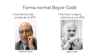 Forma normal Boyce-Codd y Cuarta forma normal | PDF