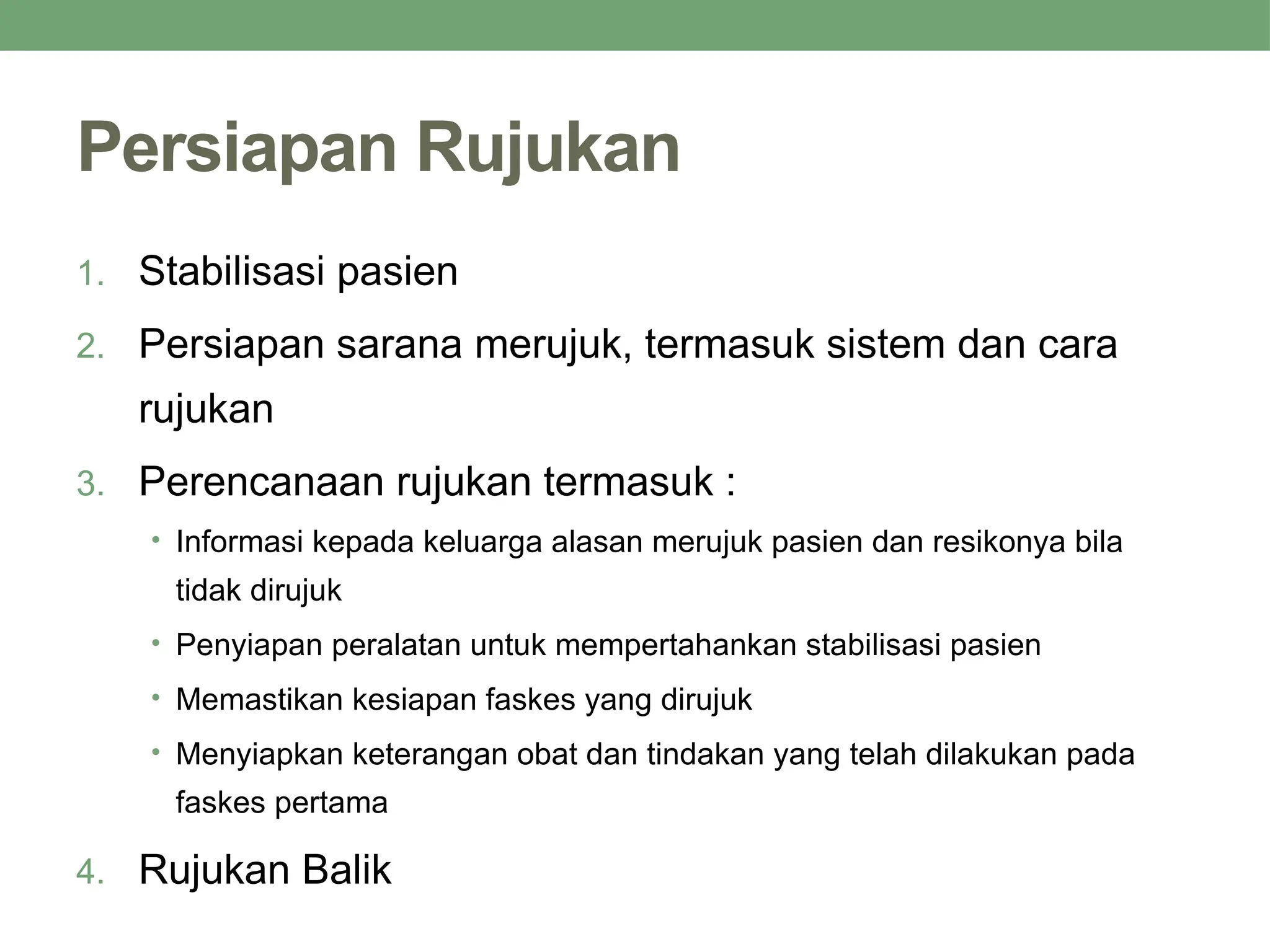 Slide Rujukan SISTIM RUJUKAN di indonesia dalam kegawatdaruratan | PPTX