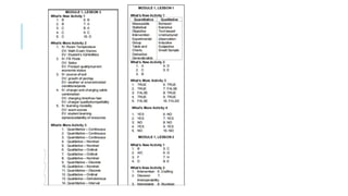 type of quantitative VARIABLES in education