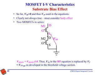 Cmos Vt Formula MOS-transistor-CMOS-Digital-Integrated-Circuits | PPT
