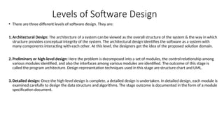 3.Software Design for software engineering | PPT