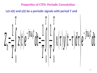 Continous time fourier series notes coep | PPTX