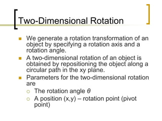 3. Geometric Transformation (2D) Computer Graphics.pdf