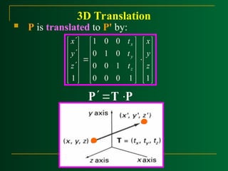 computer graphics 3 d transformations translation... 3.1. Geometric Transformation (3D) Computer Graphics.ppt