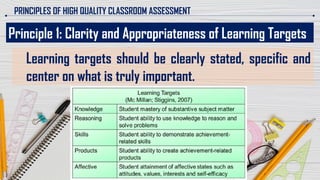 3. Assessing Student Learning.pptx principles of classroom assessment ...