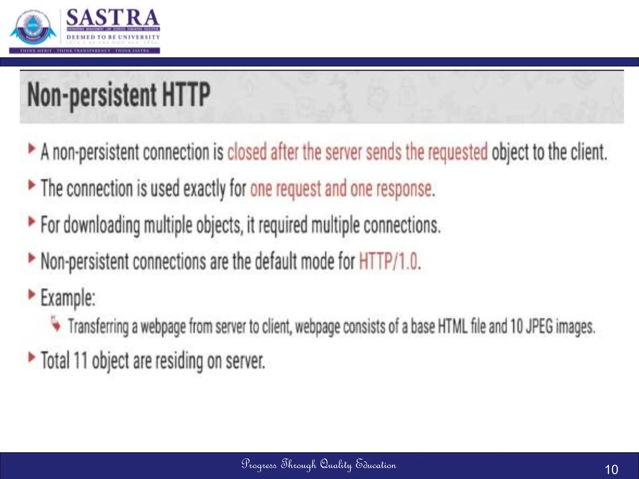 Progress Through Quality Education 10
 