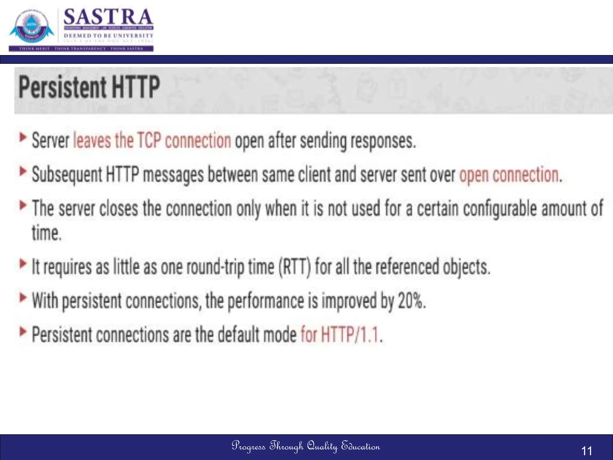 Progress Through Quality Education 11
 