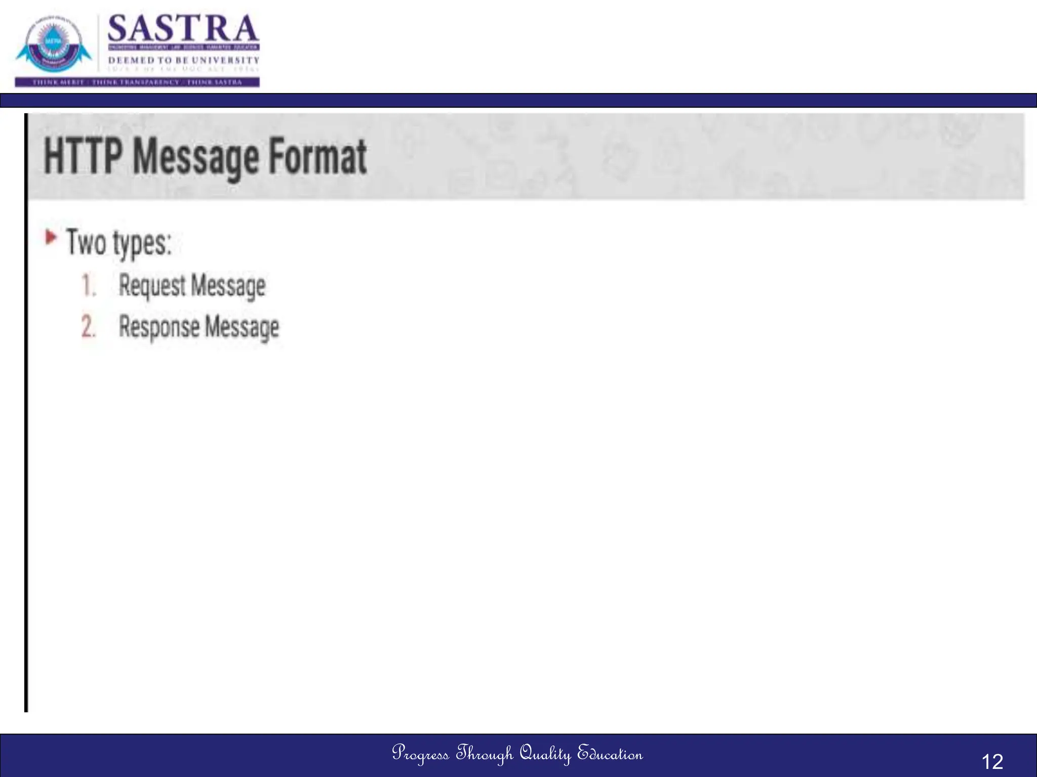 Progress Through Quality Education 12
 