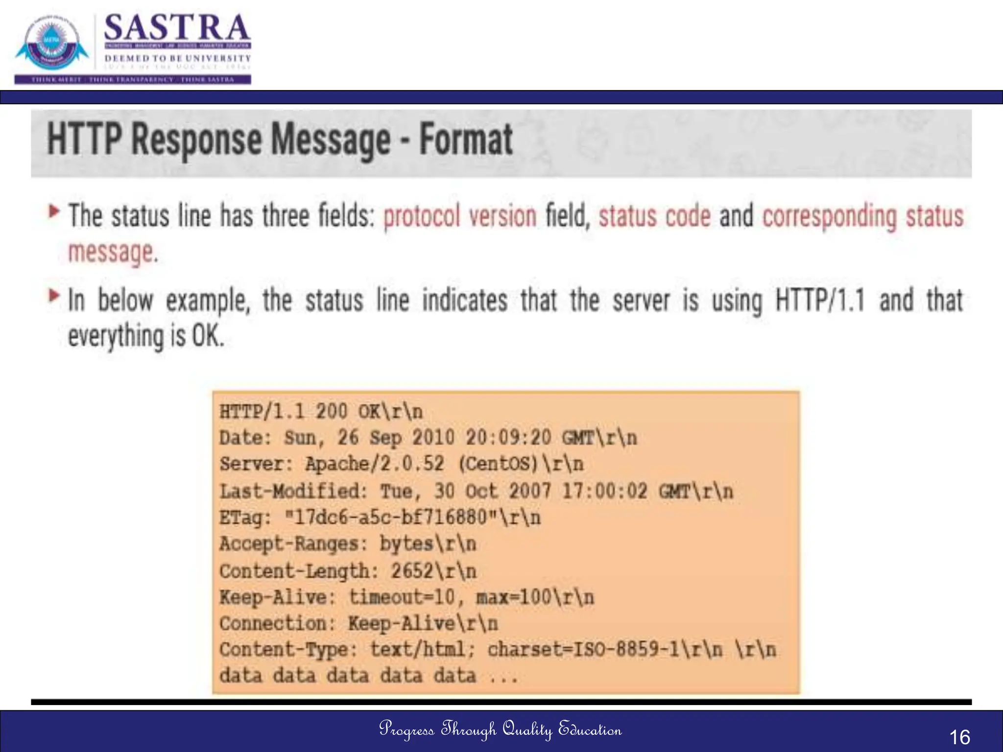 Progress Through Quality Education 16
 