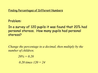 3.1 percentages grade 7 MYP materials.ppt