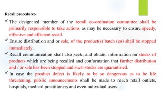 Recall Communication Example 3. RECALL PPT (1).pptx quality assurance | PPTX