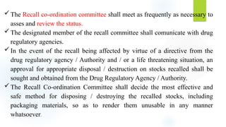 Recall Committee Example 3. RECALL PPT (1).pptx quality assurance | PPTX