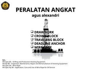 Hoisting Equipment yang terdapat di Instalasi Rig.ppt