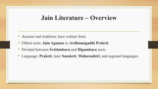 3. Buddhist and Jain Literature in Pali, Prakrit and Sanskrit.pptx