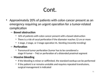 3.Colorectal cancer.presentation, diagnosis | PPTX