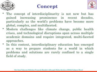 Seminar on Interdisciplinary in Education | PPTX
