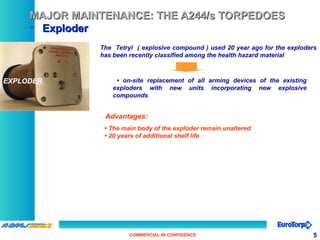 Exploder Initiating Device existing warhead to assess its serviceability TORPEDO.ppt
