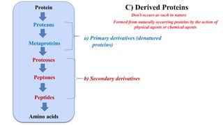 classification & denaturation and structural -functional relationship ...