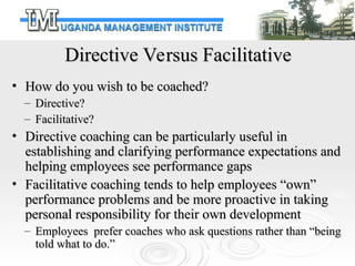 Being Directive 3.5 Performance Improvement_The Role of Employee Mentoring and Coaching ...