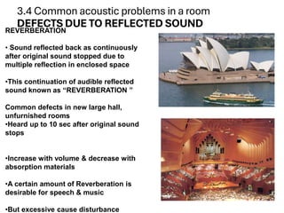 Excessive Reverberation Is 3. Room Acoustics-1.pdf for architecture student | PDF