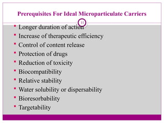 MICROSPHERES / Microcapsules presentation | PPTX