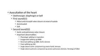 Fixed Split 3. CVS history taking and physical examination | PPTX