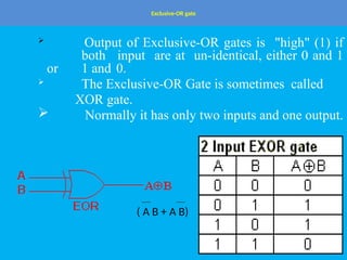 Logic Gates and different types of gates | PPTX