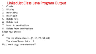 3. The Collection Classes.pdf Various Java methods | PDF