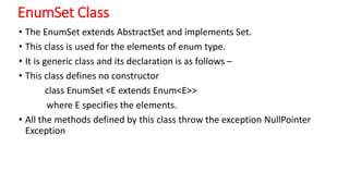 3. The Collection Classes.pdf Various Java methods | PDF