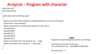 3. The Collection Classes.pdf Various Java methods | PDF
