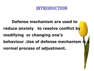 3.1 Defence mechanism.pptx of psychology | PPTX