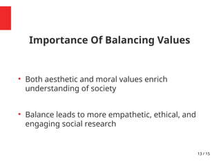 understand the values inherent in social science | PPT