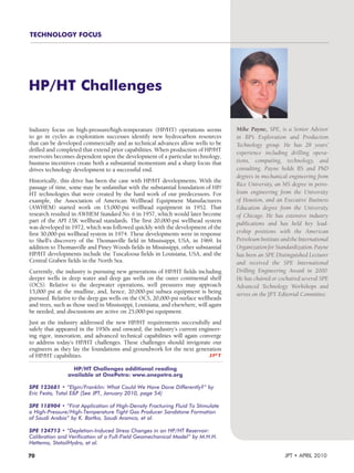 High pressure High T well Challenges .pdf