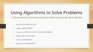 Key Words In Algorithm Fundamentals of Algorithm & Flowchart.pptx