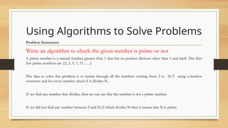 intermediate algorithm scripting - sum all primes -... Fundamentals of Algorithm & Flowchart.pptx