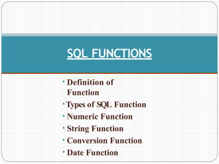 3.SQL-Functions.pptx all sql related functions are explained here | PPTX