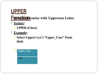3.SQL-Functions.pptx all sql related functions are explained here | PPTX