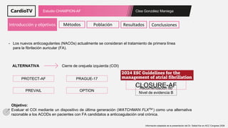 Dr Razonable Estudio CHAMPION-AF ACC 2026 Nueva Orleans | PDF
