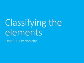 In-Depth Study of Periodicity and Properties of Period 3 Elements in ...