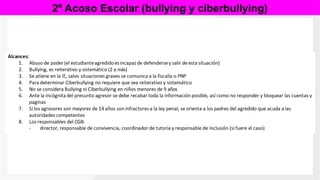 2º Acoso Escolar (bullying y ciberbullying)
 