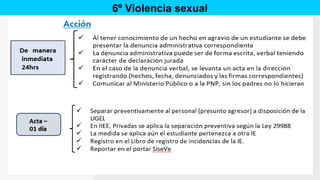 6º Violencia sexual
 