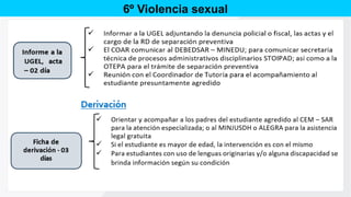 6º Violencia sexual
 